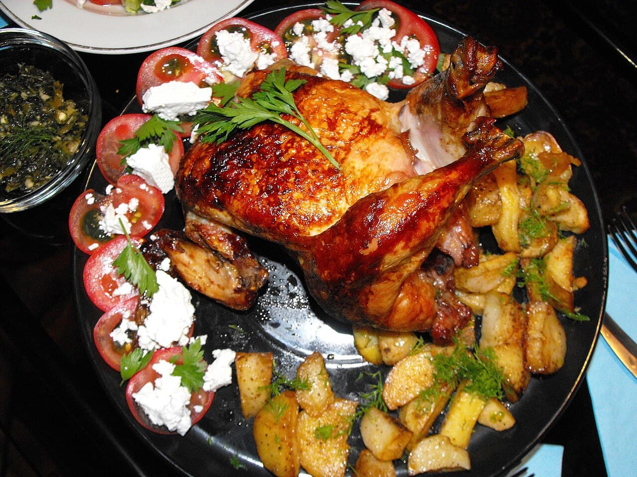 Pollo a la brasa en Mesón El Asador